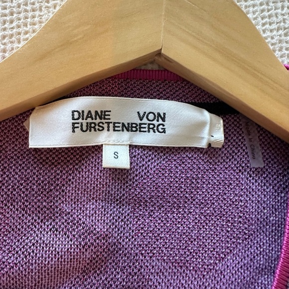 Diane Von Furstenberg Alexio Wrap Boho Dress Long Sleeve - Picture 9 of 11